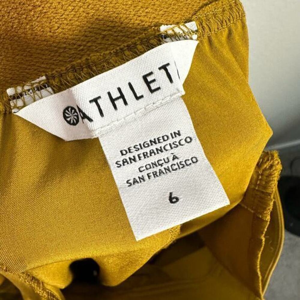 Athleta Womens Vienna Cargo‎ Straight Leg Pant in Brass Yellow Size 6 - Picture 4 of 10